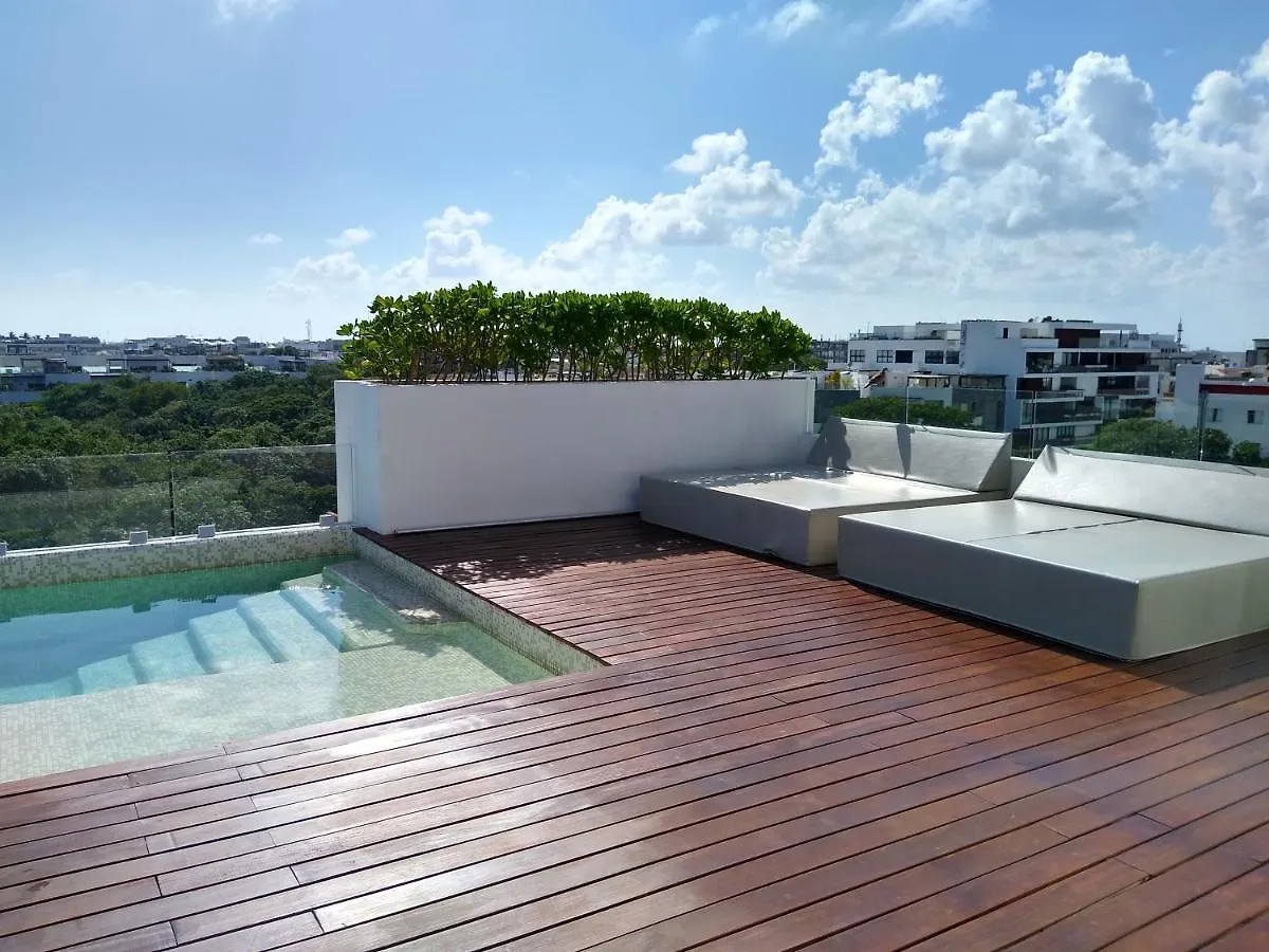 Luxurious Charming Studioterrace With Poolgym Playa del Carmen Apartment